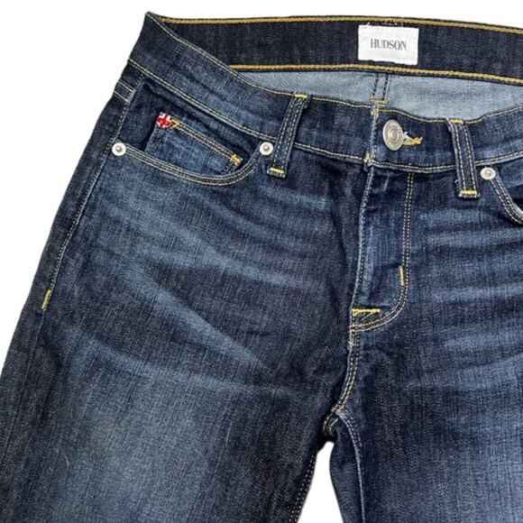 Hudson Krista Super Skinny Jeans Dark Wash Size 26 - Mid Rise Stretch Denim - Picture 9 of 16